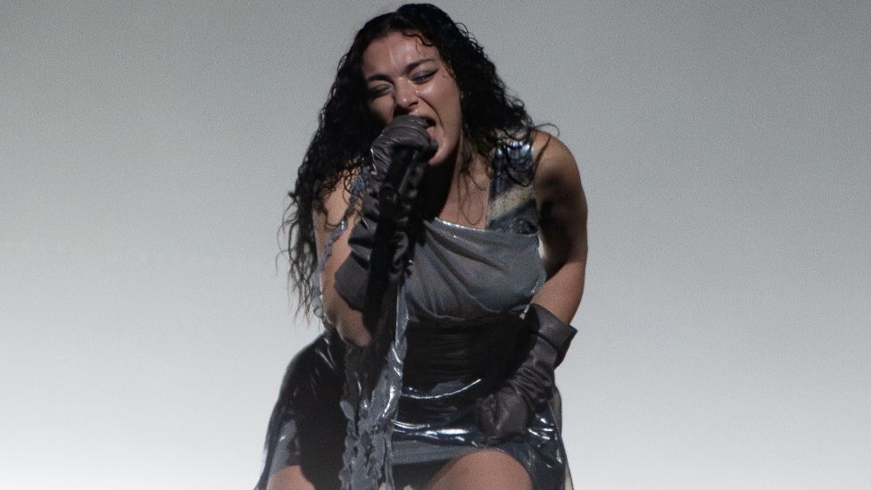 Charli XCX performs at Roskilde Festival 2024 on July 05, 2024 in Roskilde, Denmark