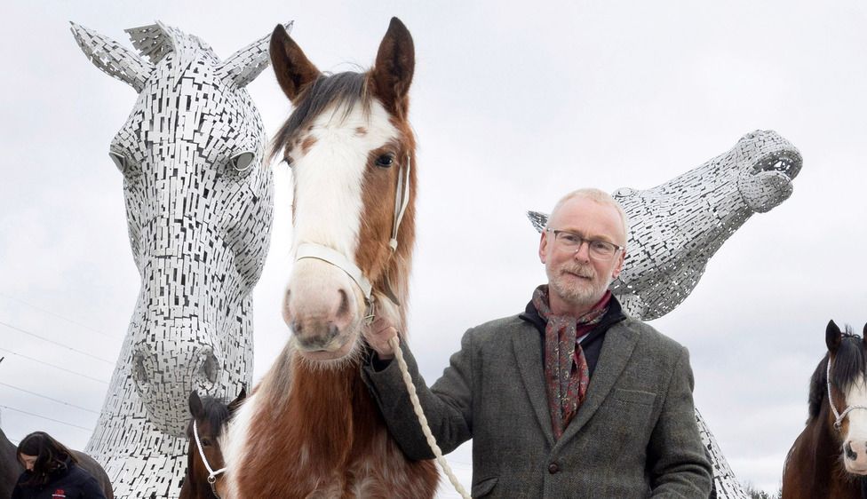 andy scott with the kelpies