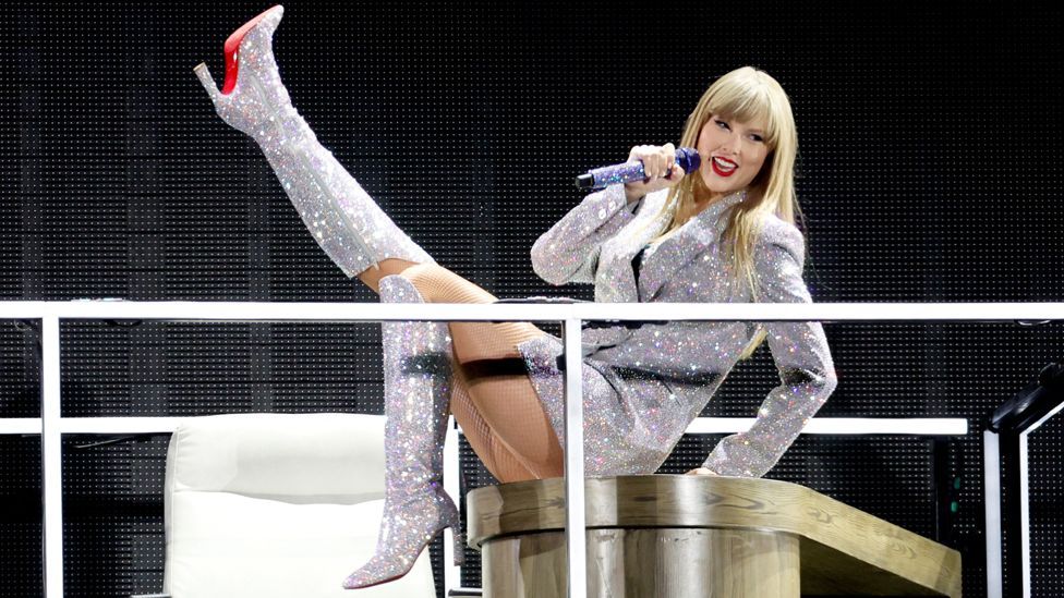 Taylor Swift performs during her "The Eras Tour"