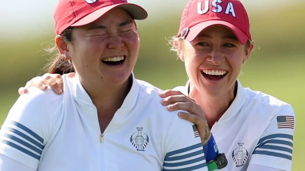 US Fends Off European Rally to Sustain Solheim Cup Lead.