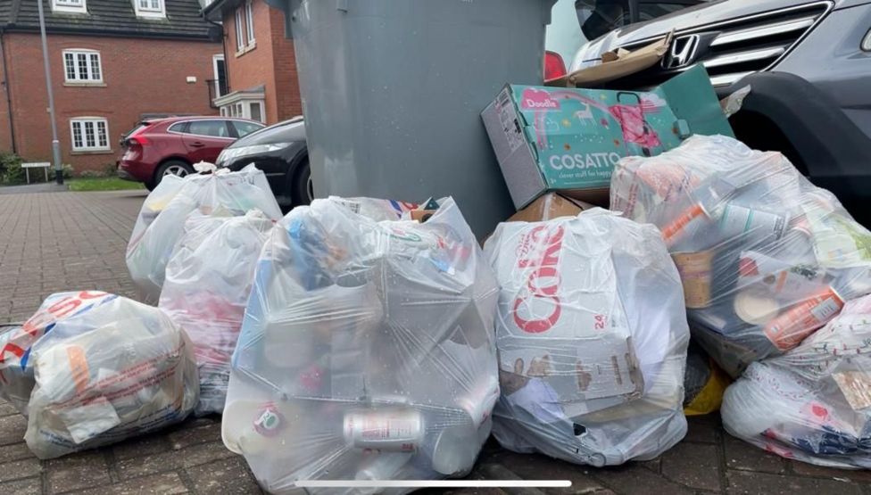 Bourne bins not emptied for weeks say residents BBC News