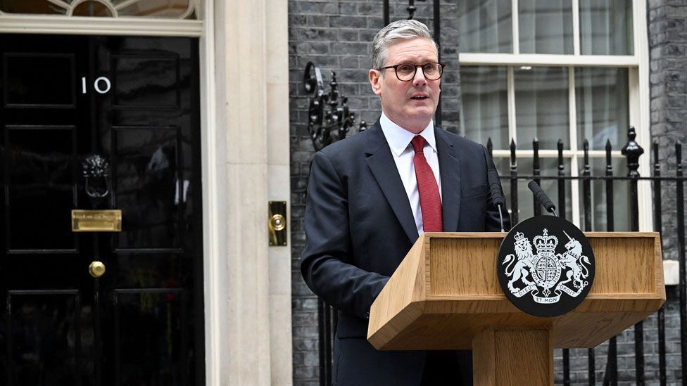 Keir Starmer outside Number 10 Downing Street on 5 July 2024