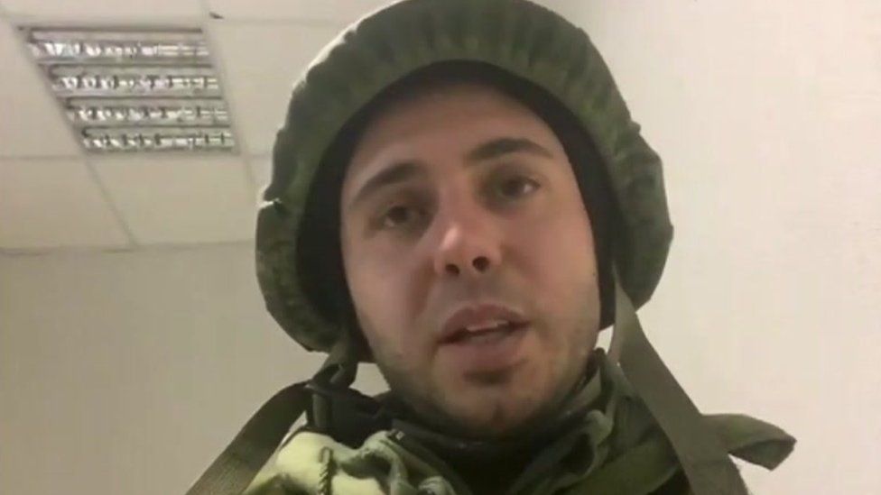 Taras Topolia in army combat gear