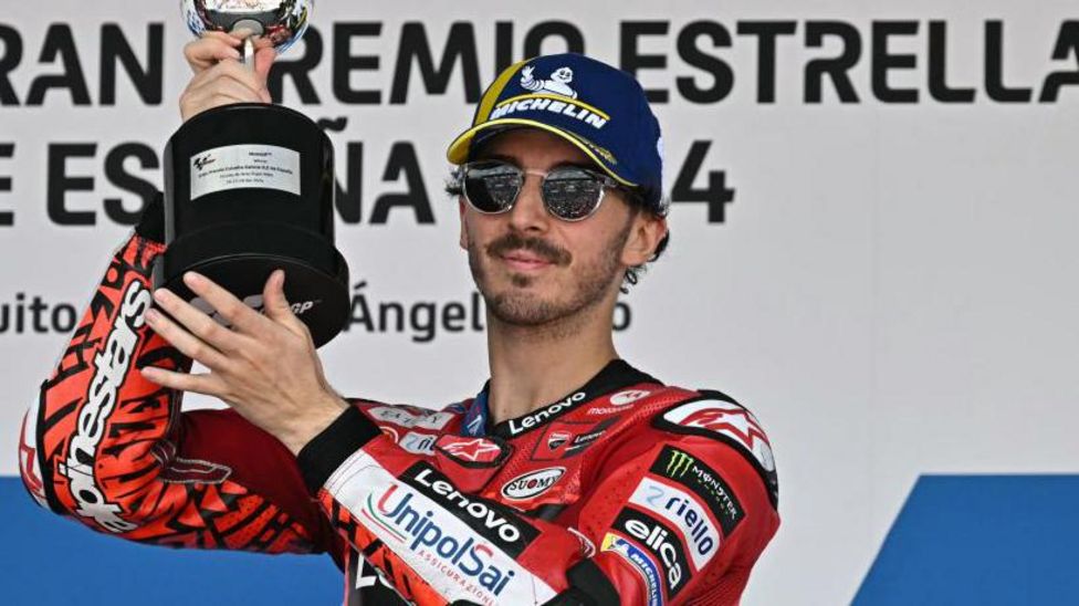 MotoGP: Francesco Bagnaia wins third straight Spanish Grand Prix - BBC ...