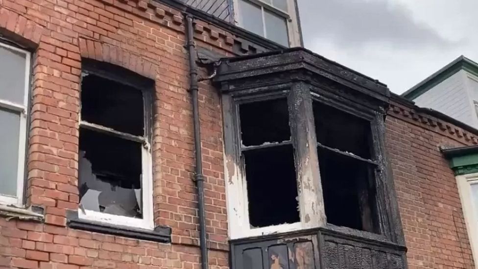 Safety checks in Darlington after two die in house fire BBC News