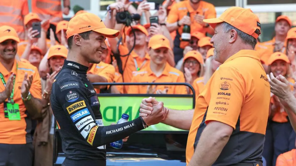 McLaren's Brown Discusses Championship Battle, Team Resurgence, and Insights on Newey.