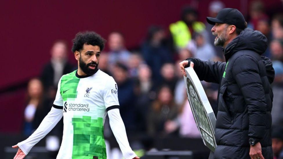 West Ham 2-2 Liverpool: Klopp and Salah spat 'didn't look good' - BBC Sport