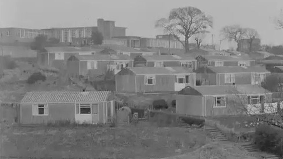 Prefab homes in the late 1960s in Newport 