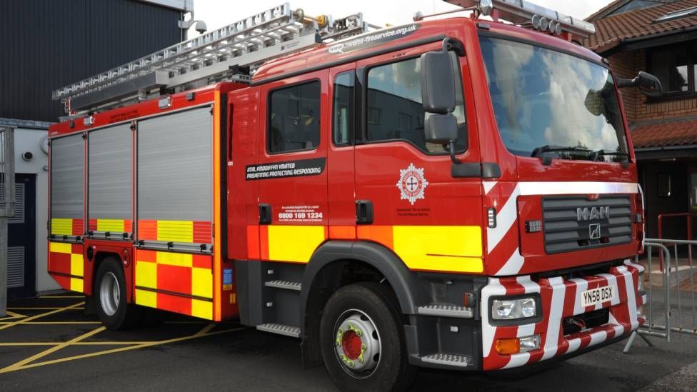 Rhyl house fire: Two taken to hospital and investigation launched - BBC ...