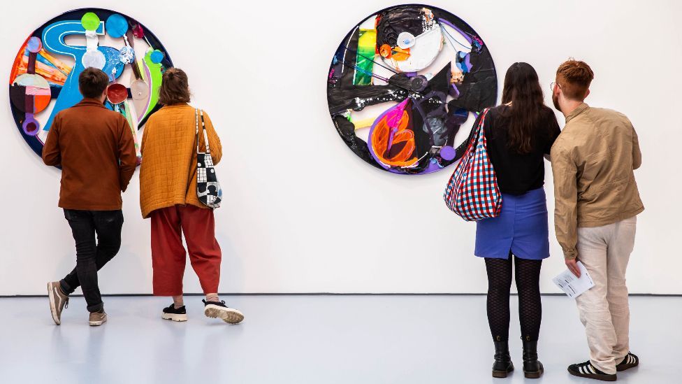 Guests visiting Dundee Contemporary Arts gallery