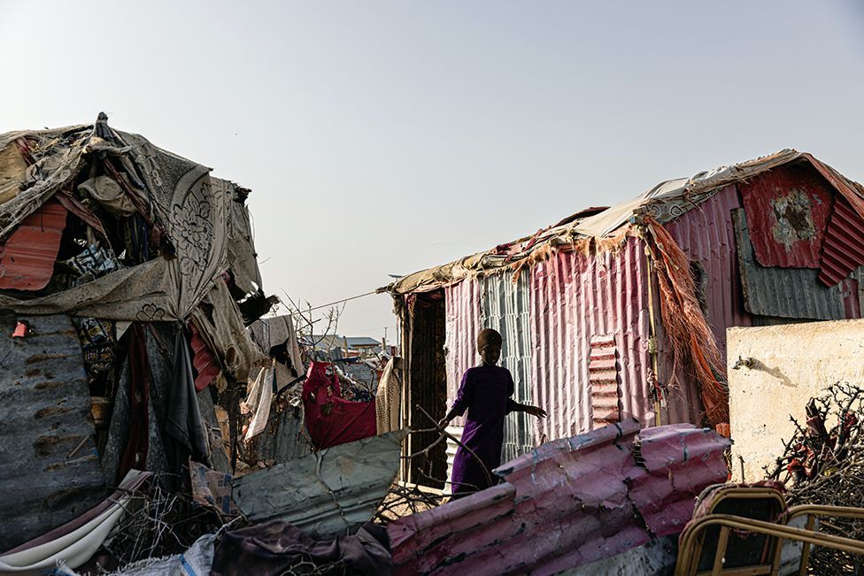 At a refugee camp in the north of Somalia