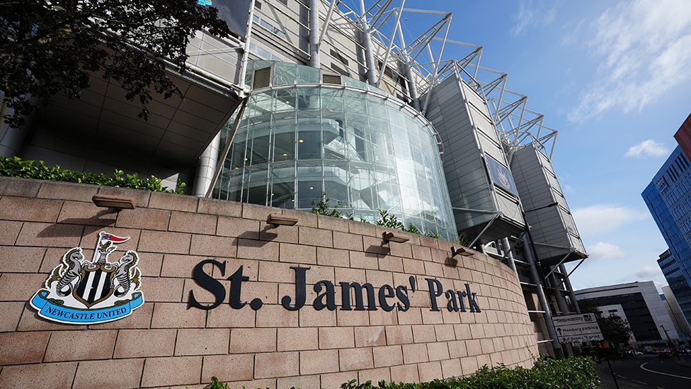 St James' Park viewed from outside