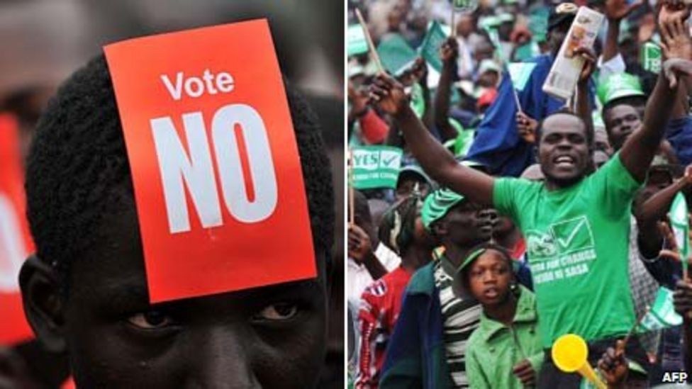 Kenyan referendum vote brings out fruity colours BBC News