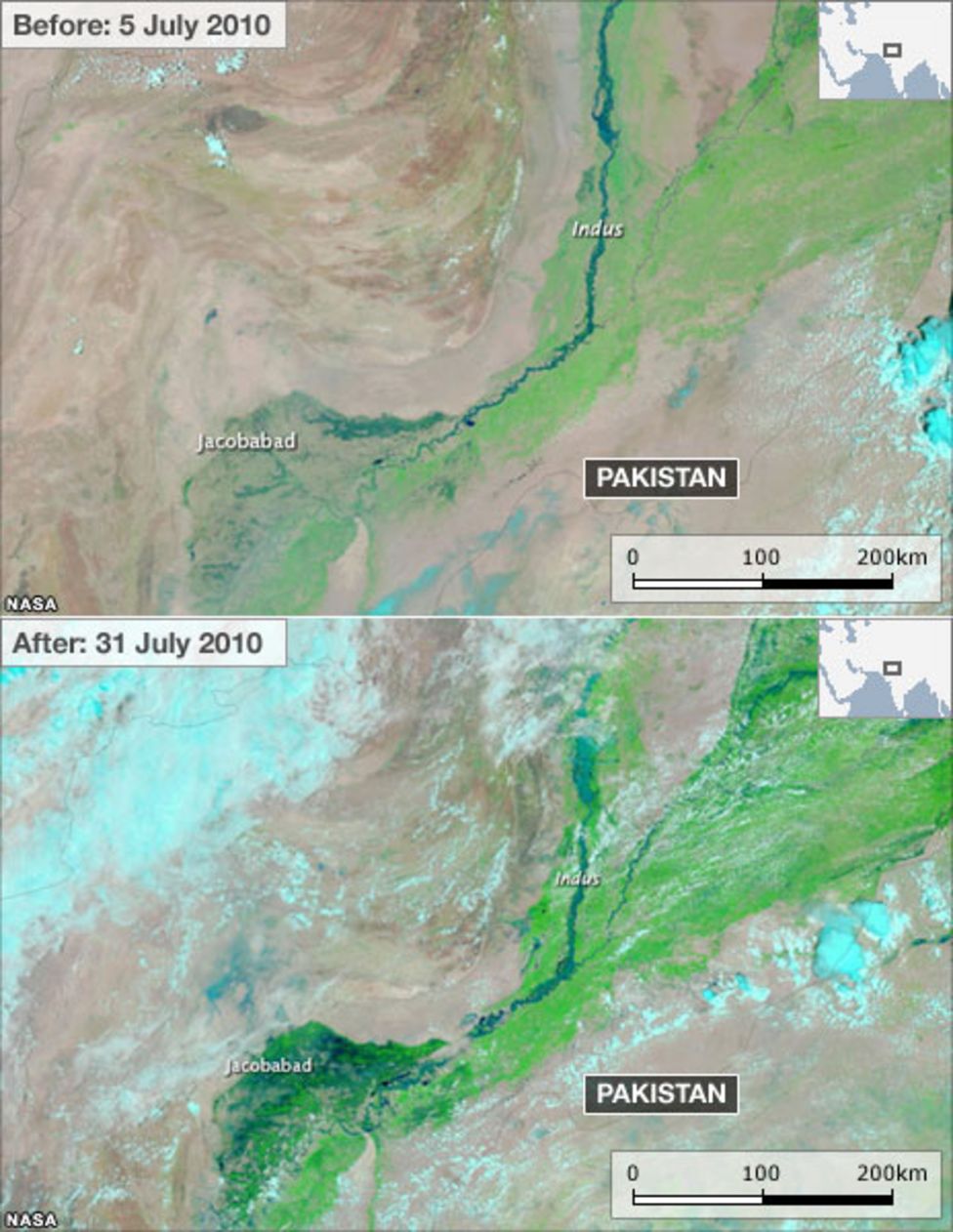 In Maps: Pakistan Floods - BBC News