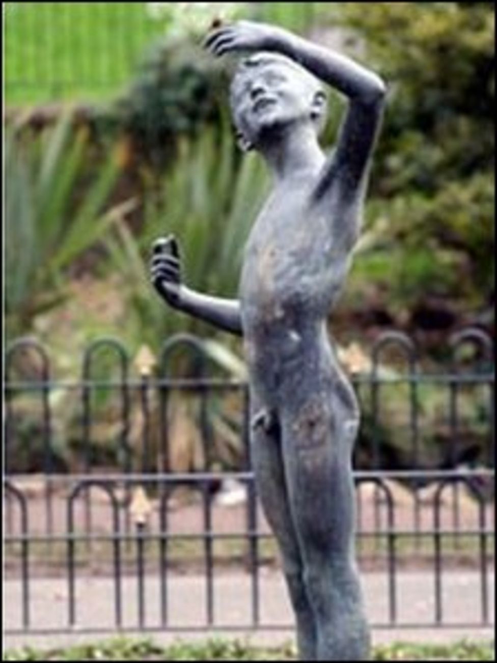 Statue by Victorian sculptor stolen from Cardiff park BBC News