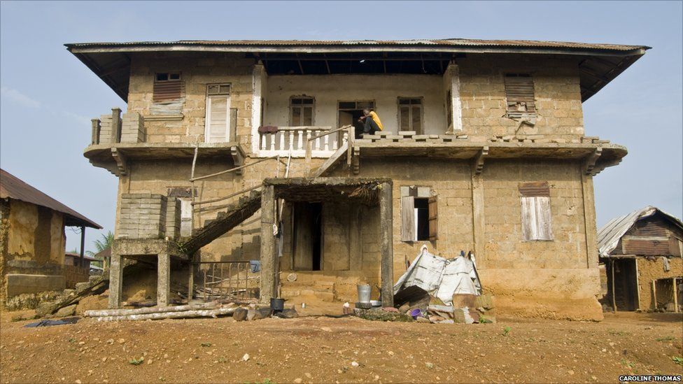 The house in Ngiehun which the rebel leader Foday Sankoh lived in during the civil war
