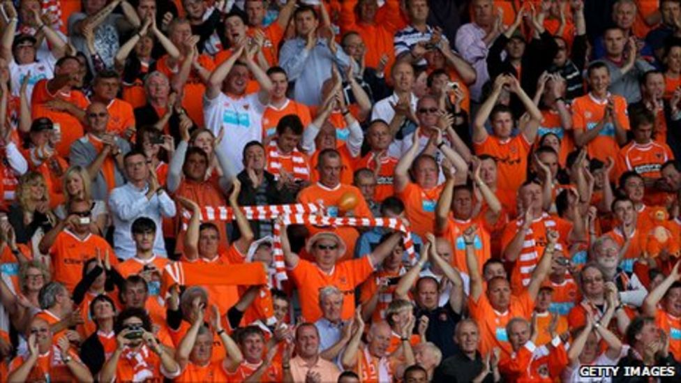 Blackpool fans enjoy taste of Premier League success BBC News