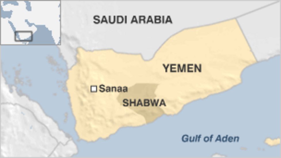 Up to 15,000 flee offensive in Yemen's Shabwa province - BBC News