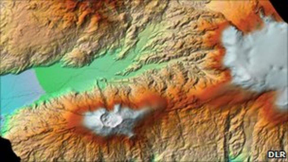 Mount Etna mapped by radar satellites BBC News