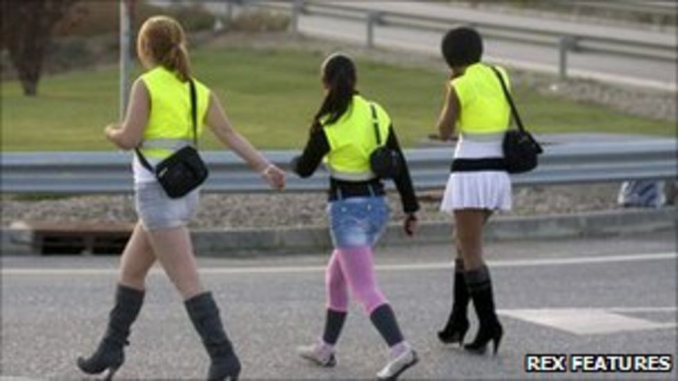 Spanish prostitutes don reflective vests to avoid fines BBC News