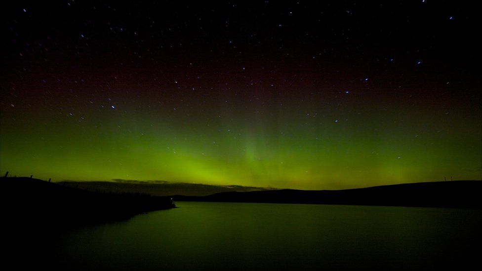 Northern lights over Orkney