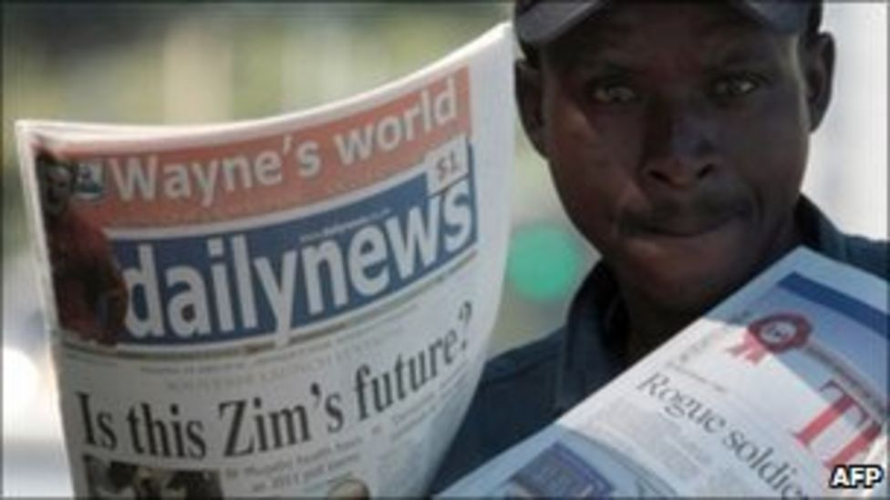 Daily News Returns To Zimbabwe S Streets After Ban Bbc News