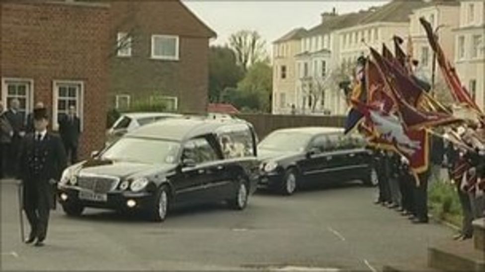 Baby son at Afghanistan soldier's funeral in Eastbourne BBC News