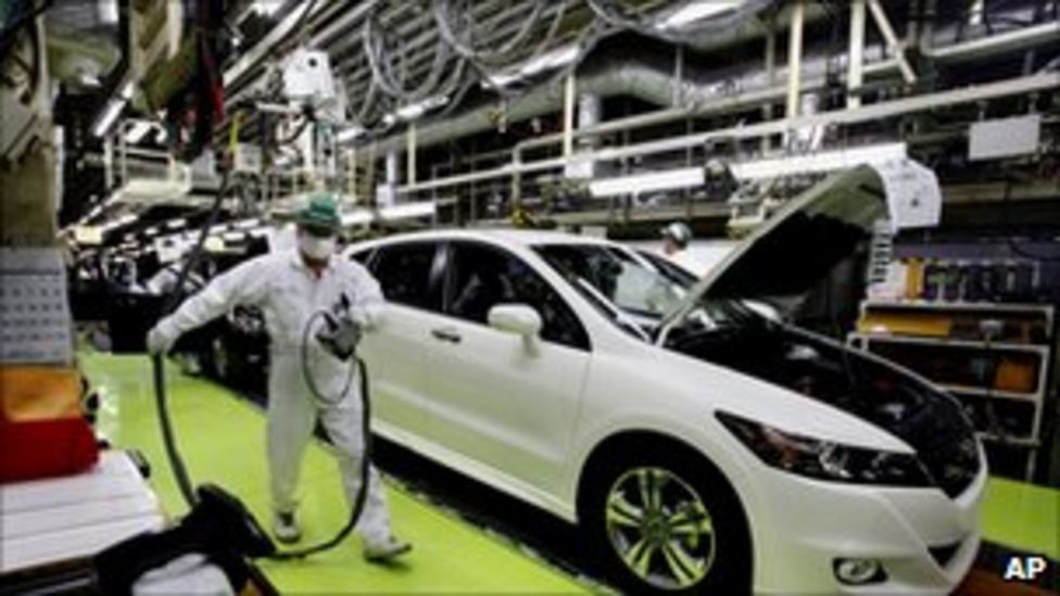 Japan's factory production shows first sign of recovery BBC News