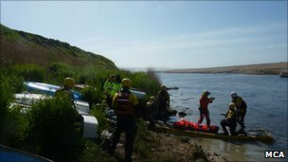 Dog walker rescued from Weymouth mudflats BBC News
