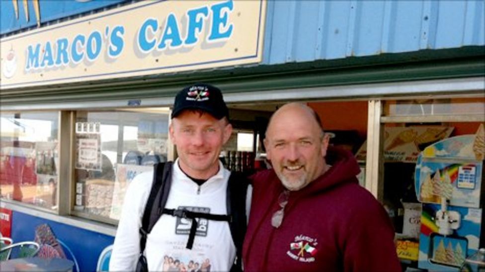 Gavin and Stacey fan completes Billericay to Barry run BBC News
