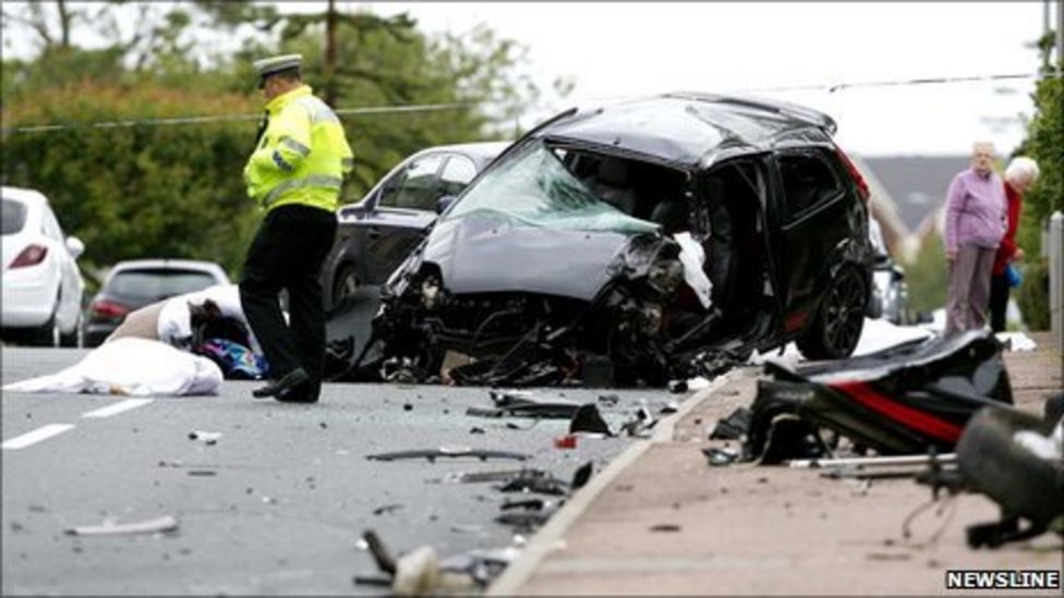 Tribute to Newburgh crash death teenager Brendon Main BBC News