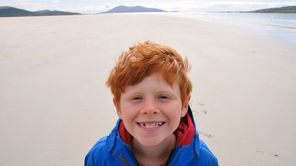 Jamie on Luskentyre beach