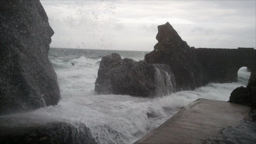 Waves at Portpatrick, Dumfries and Galloway