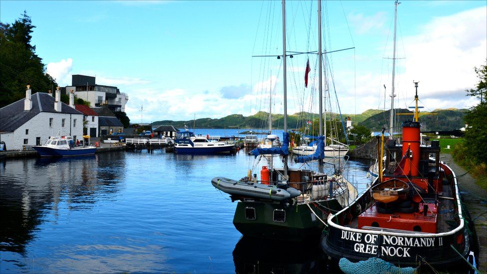 End of the Crinan Canal, Argyll