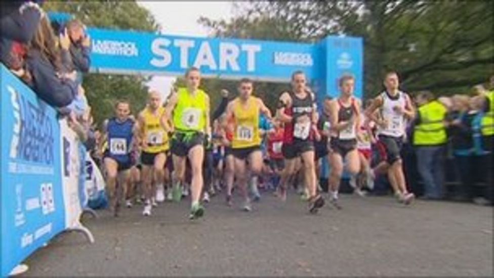 Liverpool Marathon attracts more than 9,000 runners BBC News