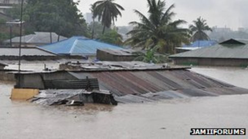 Tanzania floods Heavy rains inundate Dar es Salaam BBC News