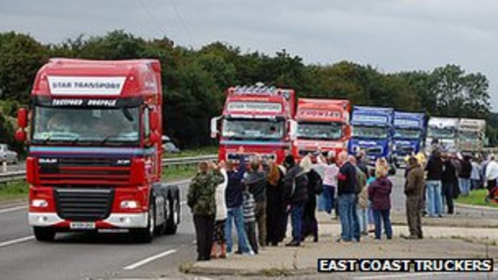 East Coast Truckers convoy future secured BBC News East Coast Truckers convoy future secured BBC News