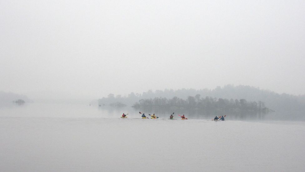 Canoeists on Loch Lomond
