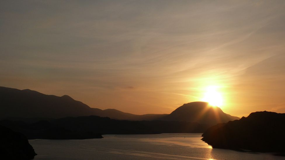 Sunrise over Arkle in Sutherland