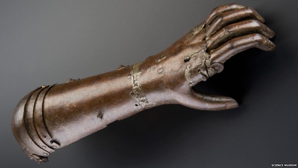 A knight's arm. Credit: Science Museum, Brought to Life exhibit