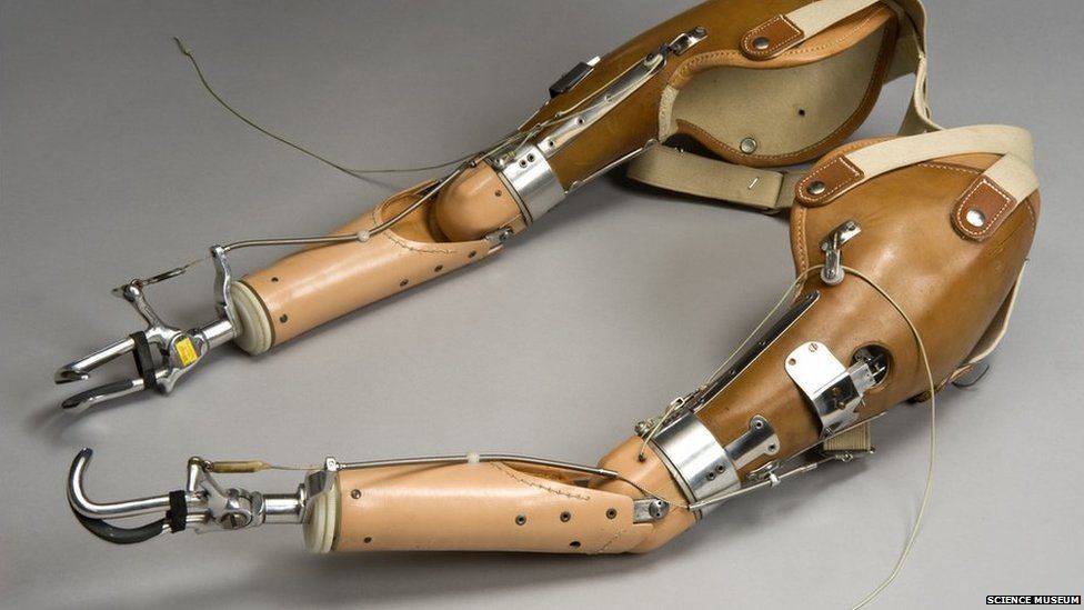 Gas-powered prosthesis. Credit: Science Museum, Brought to Life exhibit