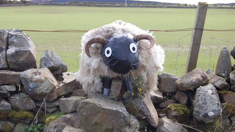 Scarecrow sheep