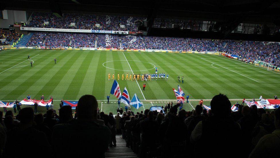 Rangers play Motherwell at Ibrox