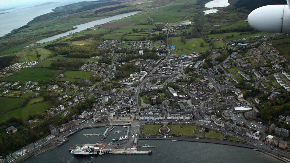 Aerial view of Rothesay
