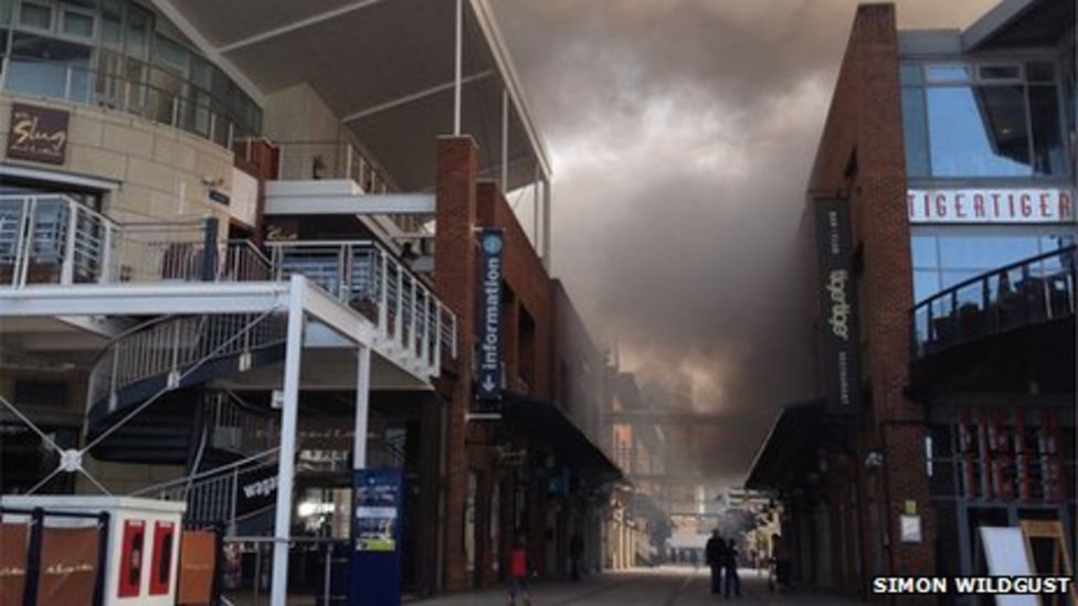 Gunwharf Quays evacuated after fire BBC News