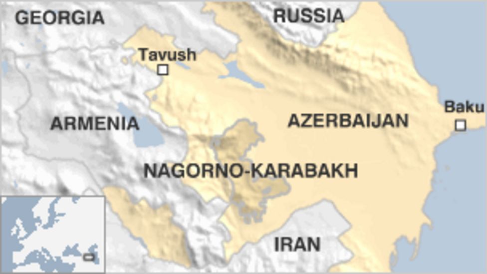 Armenian forces kill five Azerbaijani troops on border - BBC News