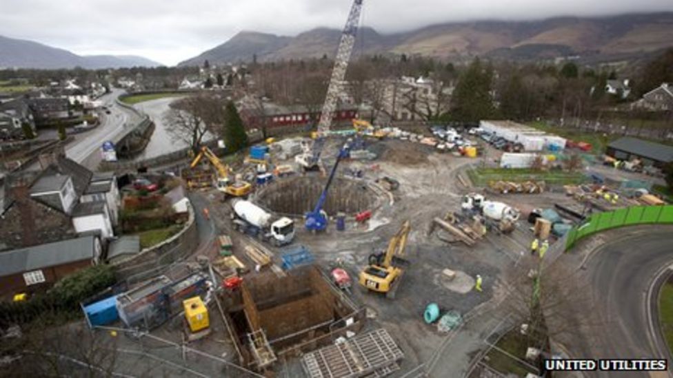 Keswick pumping station work is paused for Convention BBC News