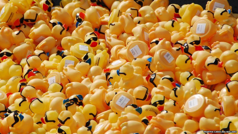 Plastic ducks