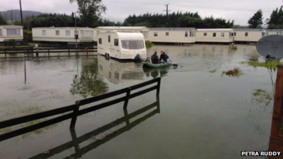 Severe flooding in Newcastle and Newry in County Down BBC News