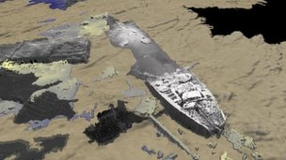 Scapa Flow's historic wrecks mapped in sub-sea survey - BBC News